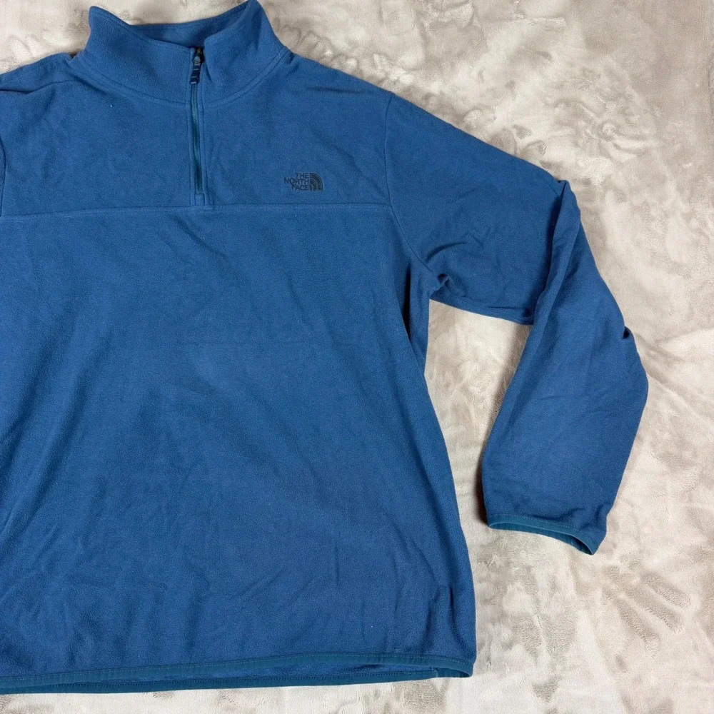 The North Face Mens XXL Blue TKA 100 Glacier Quarter Zip Fleece Pullover